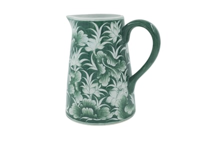 BLOOMING WORLD HAND PAINTED PITCHER
