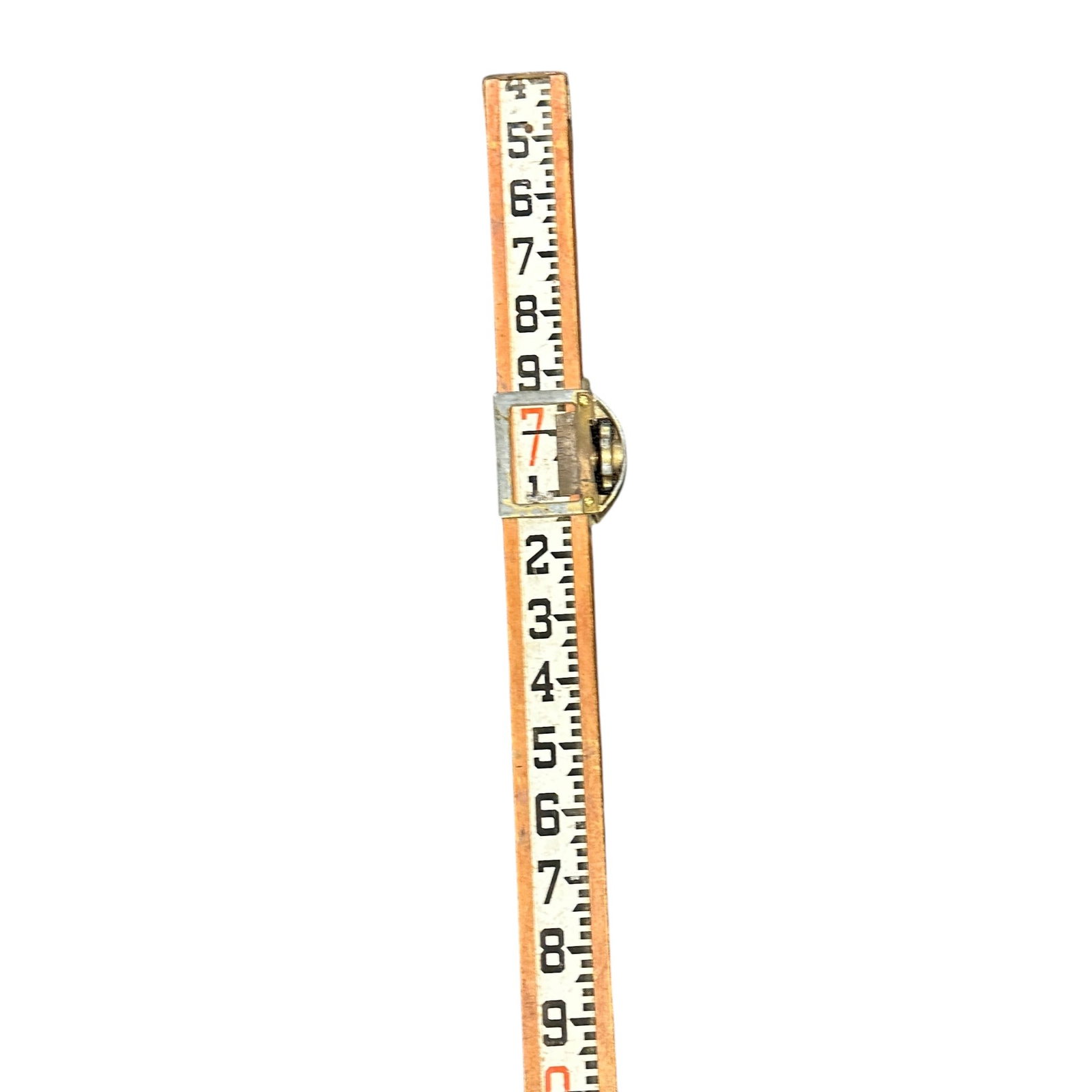 VINTAGE WOODEN SURVEYING LEVELING ROD (1 of 4)