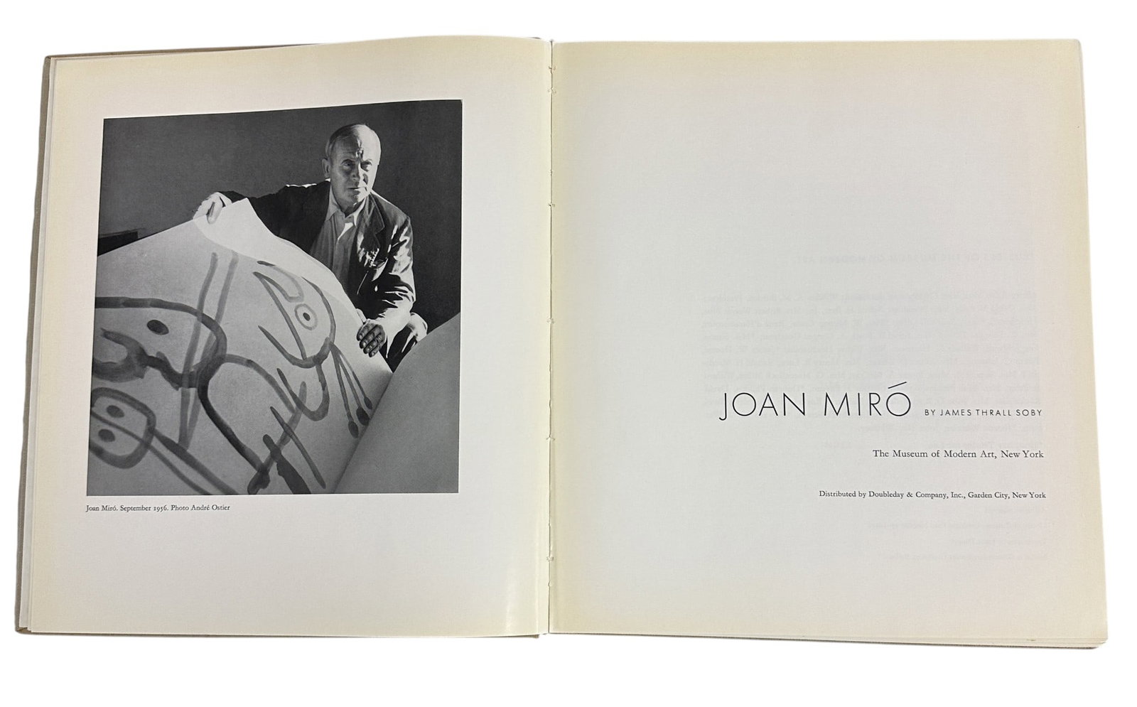 MID CENTURY SIGNED JOAN MIRO 1959 BOOK MOMA (1 of 14)