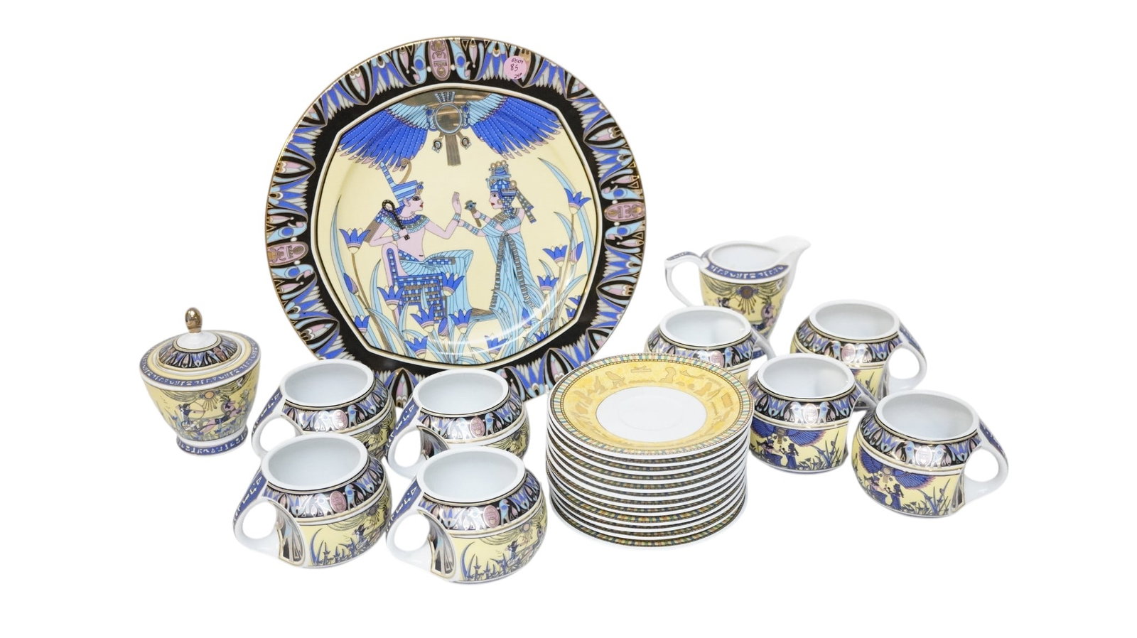 35 PC FATHI MAHMOUD FINE EGYPTIAN PORCELAIN COFFEE SERVICE (1 of 7)