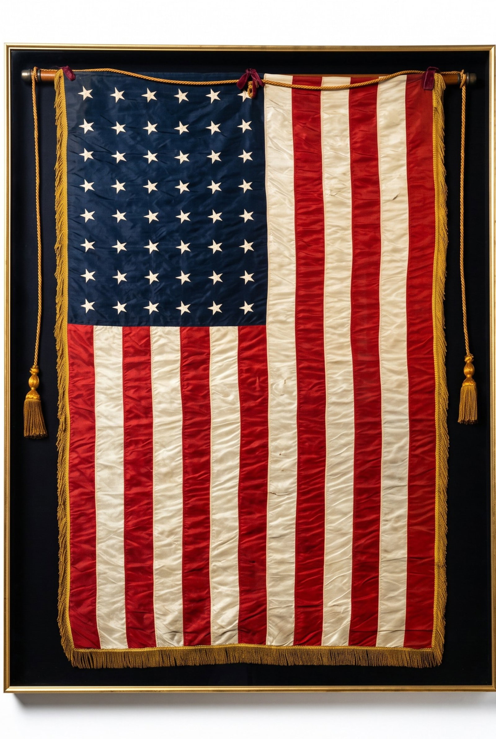 LARGE 48 STAR AMERICAN FLAG FRAMED - 8