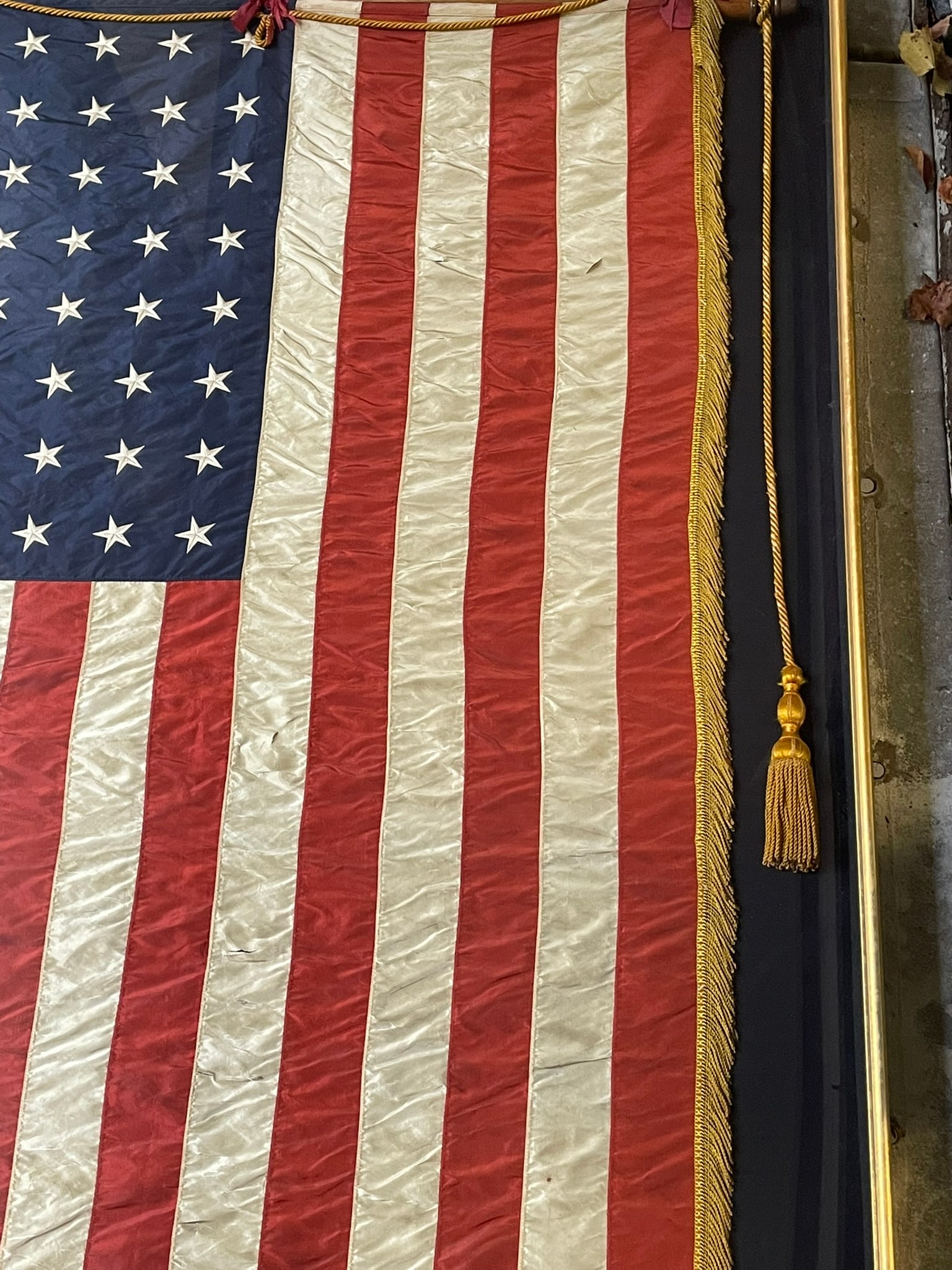 LARGE 48 STAR AMERICAN FLAG FRAMED - 5