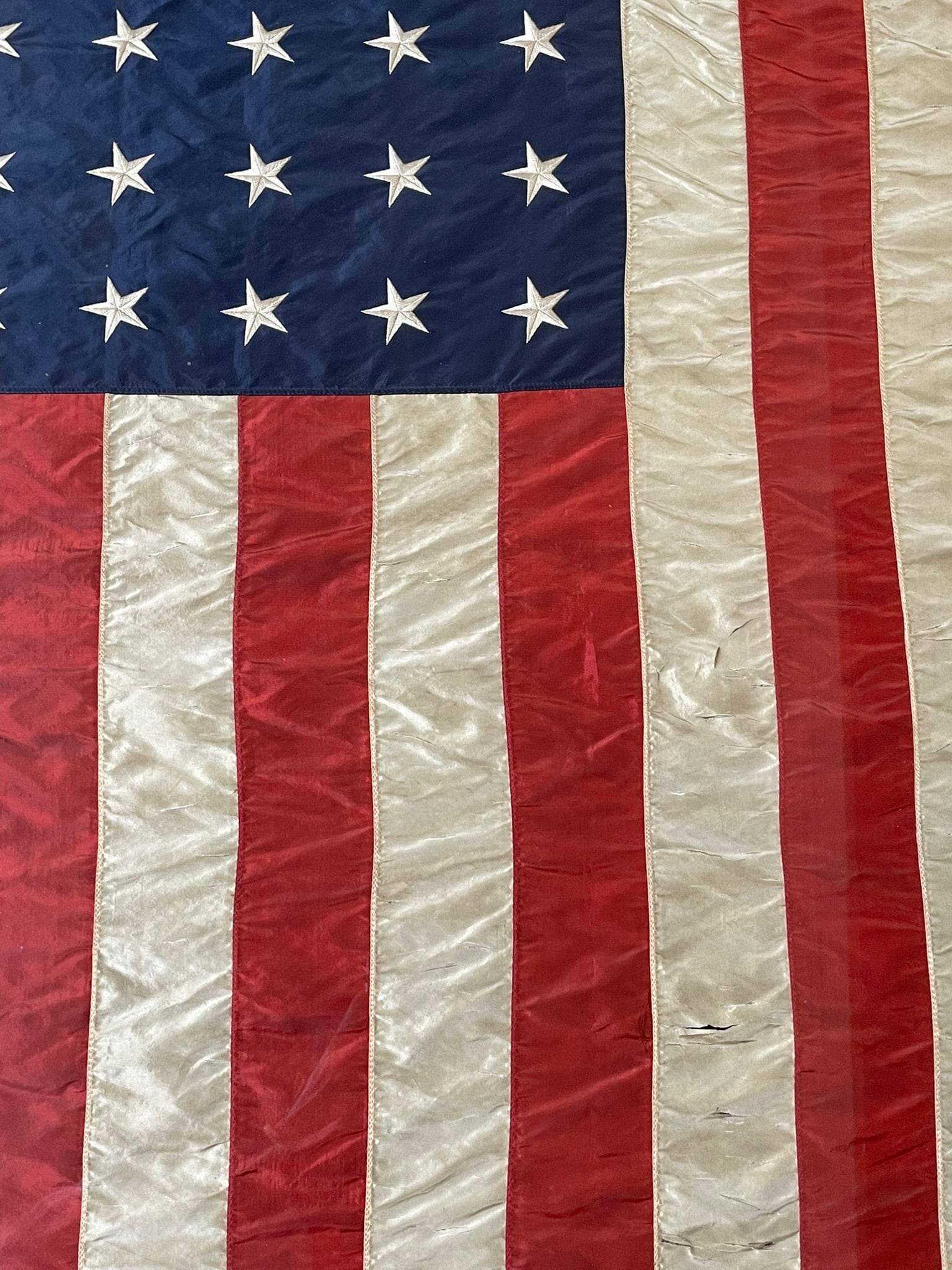 LARGE 48 STAR AMERICAN FLAG FRAMED - 6