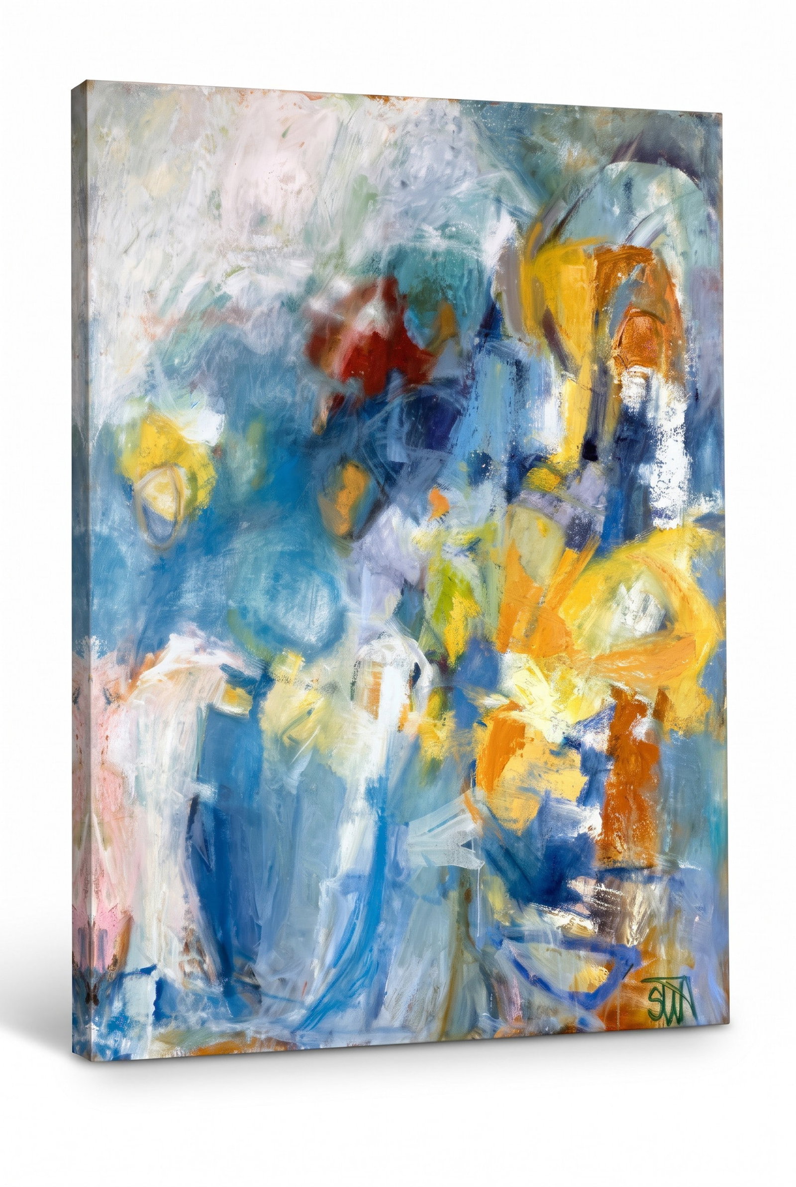 LARGE SUSAN ALTMAN (charleston) ABSTRACT ORIGINAL OIL: Susan Altman is a long-time Charleston-based artist whose work spans over five decades, marked by expressive abstraction, emotional honesty, and a deep engagement with texture, line, and contrast. Alt