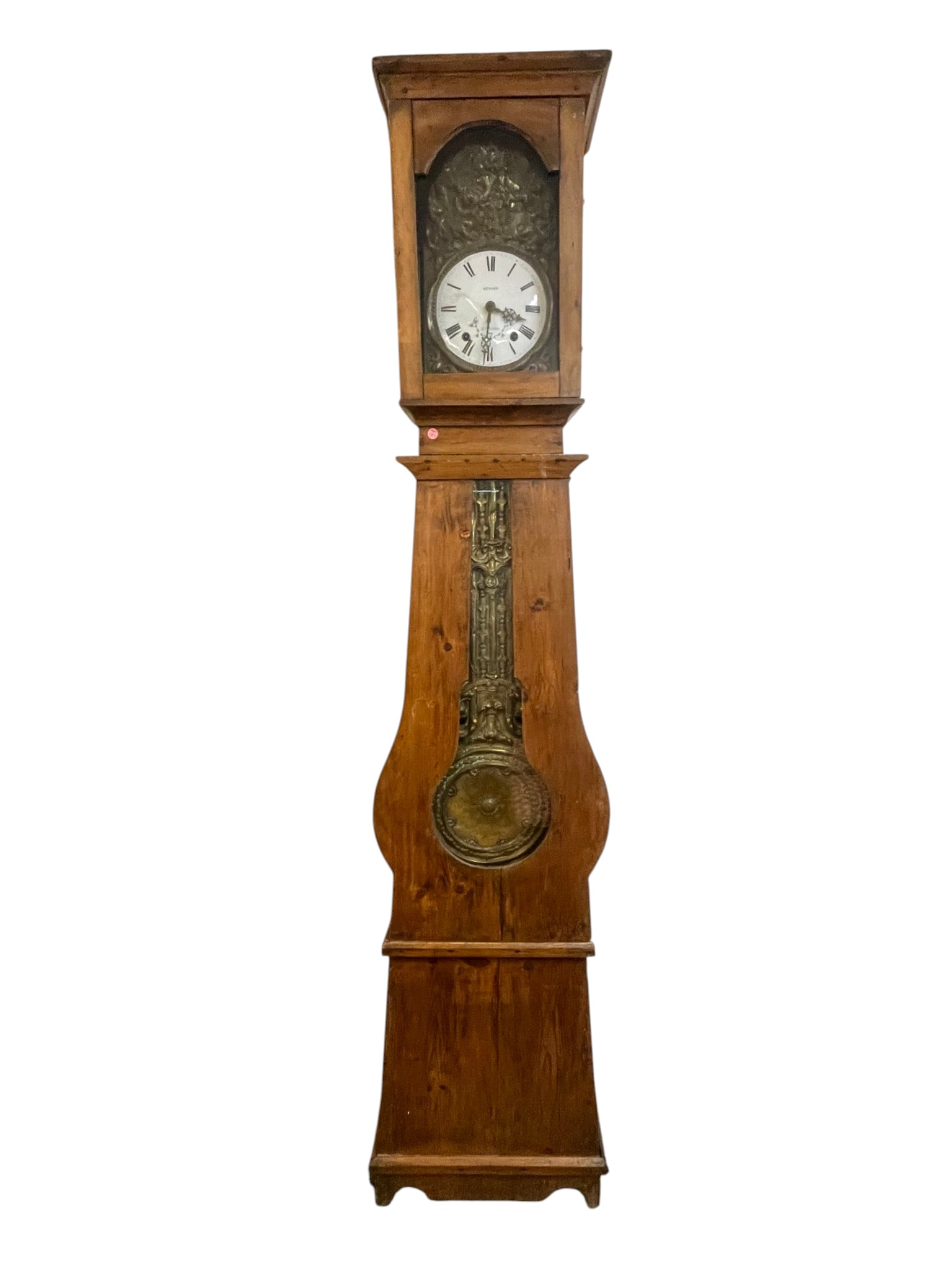 ANTIQUE FRENCH PROVINCIAL TALL CASE COMTOISE CLOCK (1 of 7)