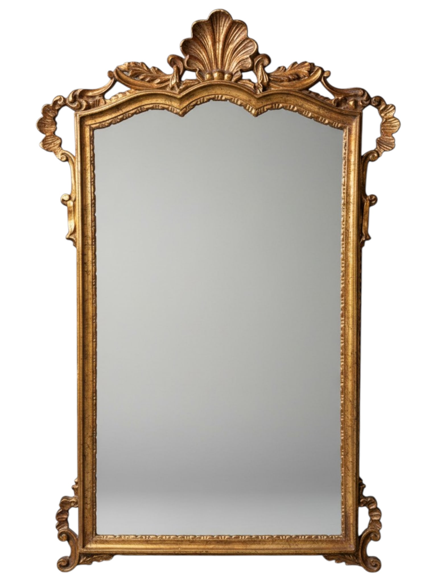 VINTAGE CAROLINA MIRROR CO LOUIS XV STYLE GILT WOOD MIRROR (1 of 3)