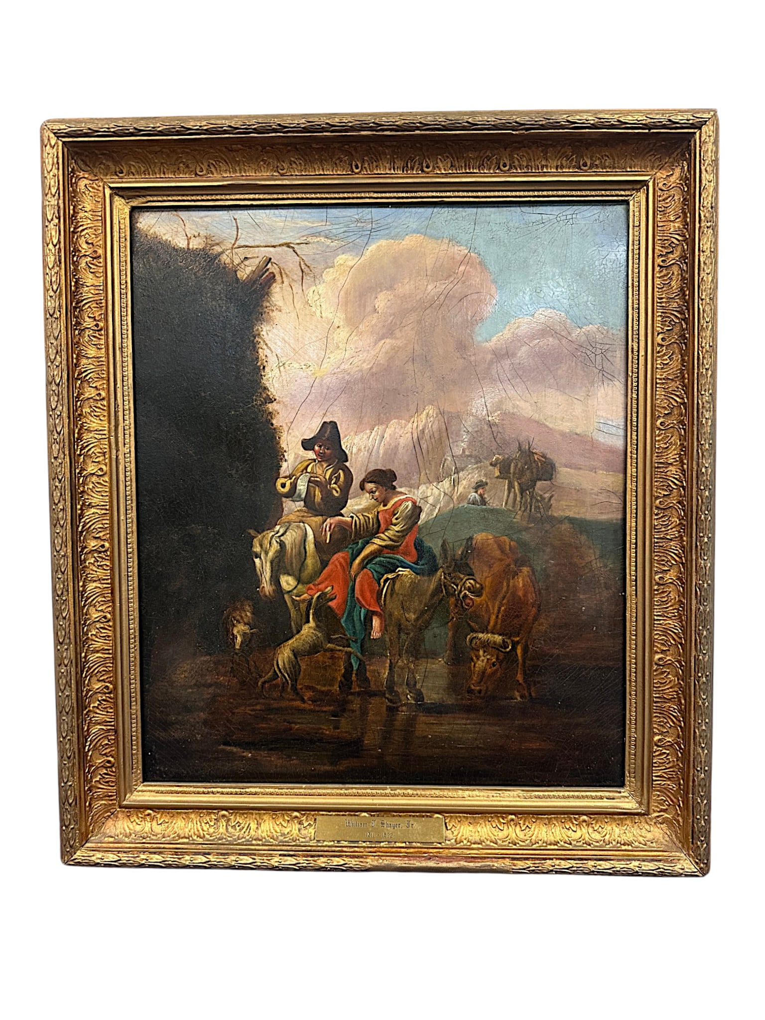 WILLIAM JOSEPH SHAYER JR (British 1811-1892) OIL ON BOARD (1 of 3)