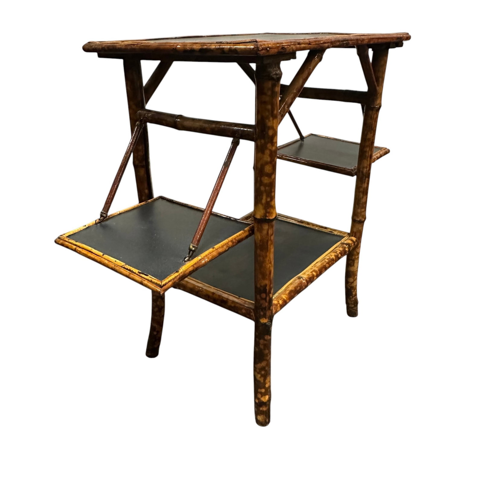 TORTOISESHELL BAMBOO OCCASIONAL / SIDE TABLE - 4