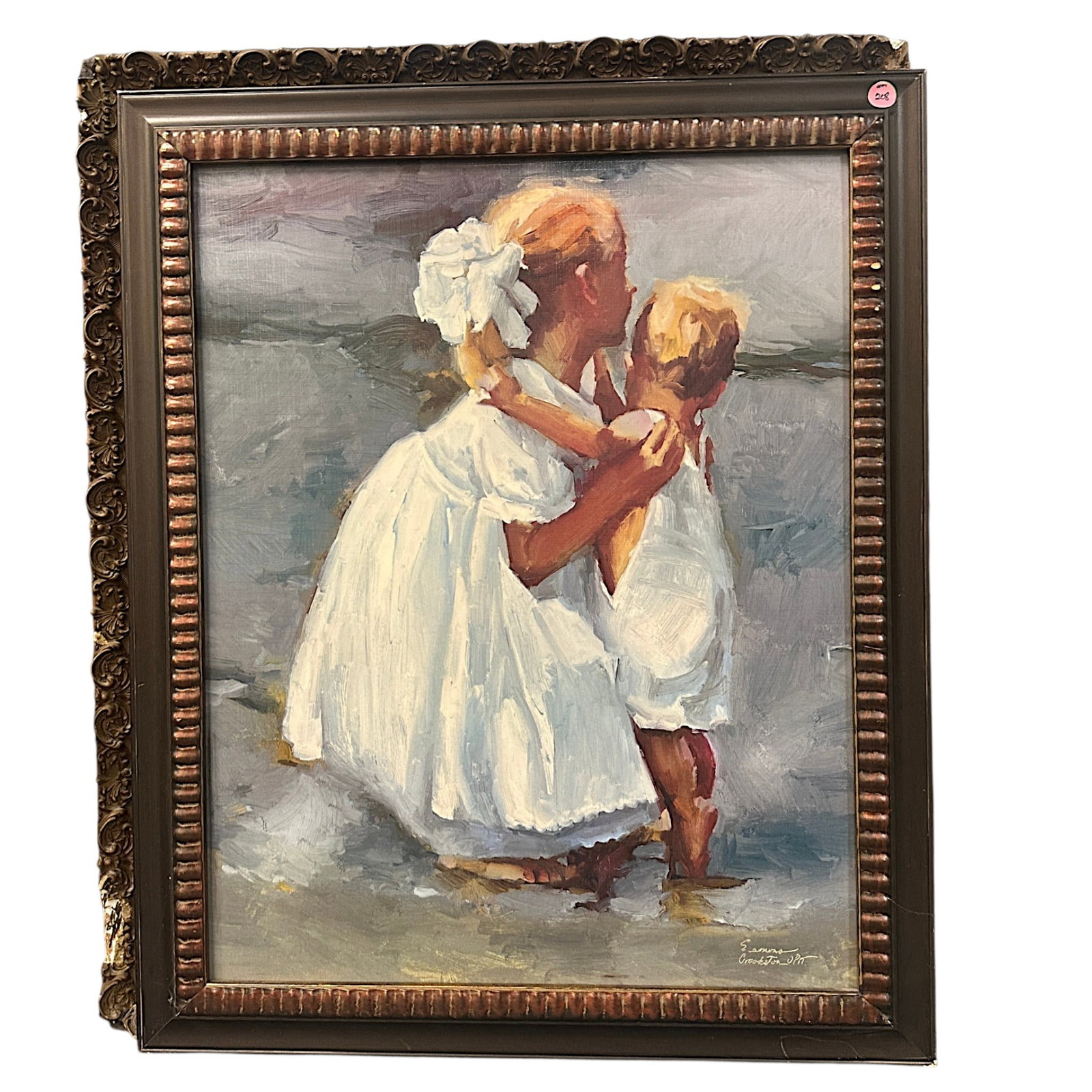 NANCY SEAMONS CROOKSTON GICLEE: Nancy Seamons Crookston (american, 1948-2023) Giclee on board. Nancy Seamons Crookston, was a designated Oil Painters of America Master and one of the most widely recognized artists in the nation. Pro