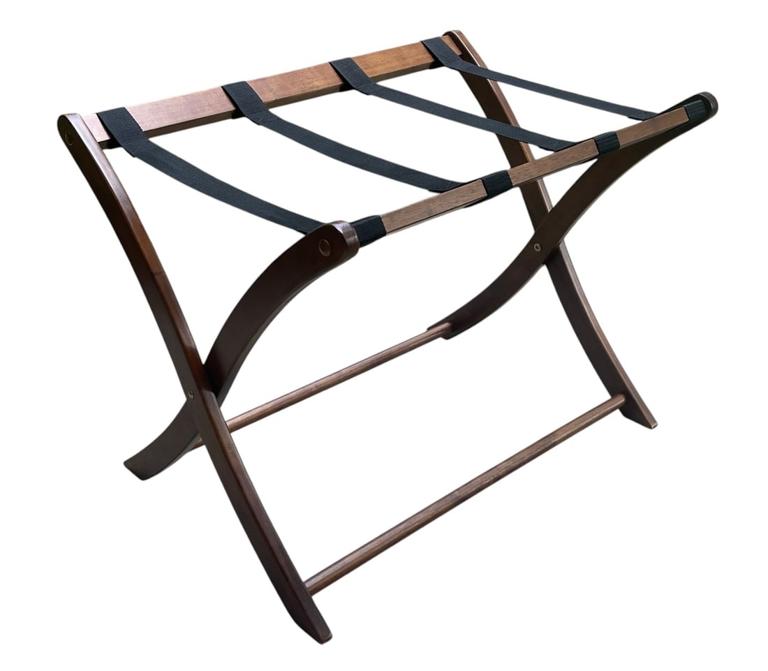 VINTAGE WOOD FOLDING LUGGAGE RACK (1 of 3)