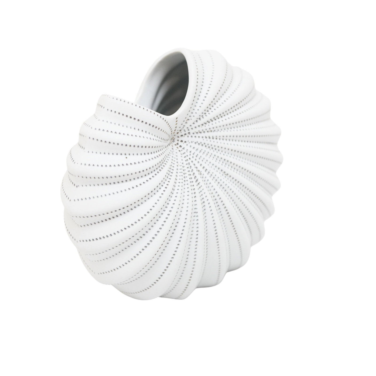 PALM PORCELAIN BUD VASE: Palm Porcelain Bud Vase. Measures approx. 5.5" x 5" x 3" and weighs 1 lb. **In house shipping available on this lot** If you win this lot, please select self arranged for in house shipping when paying