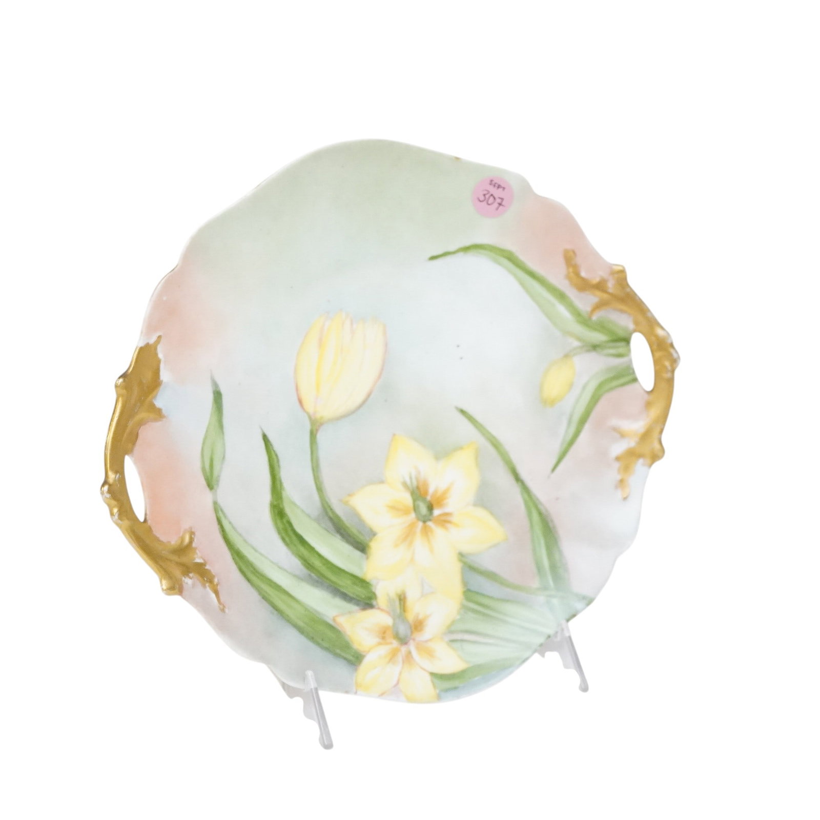 D&C FRANCE HAND PAINTED LIMOGES PLATE: D&C France Hand Painted Limoges Plate. Measures approx. 11" x 10" and weighs 1 lb. **In house shipping available on this lot** If you win this lot, please select self arranged for in house shipping wh