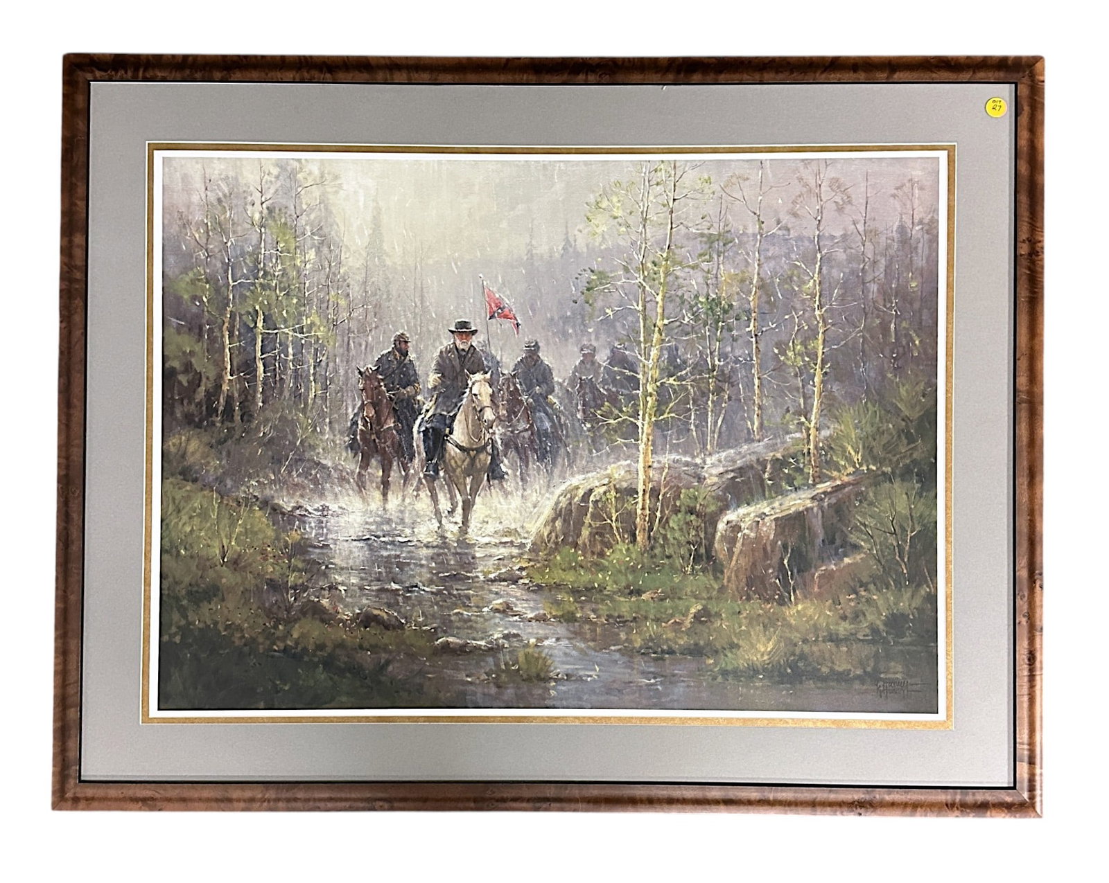 G HARVEY (1933-2017) JACKSONS WINTER CAMPAIGN LTD ED PRINT: G. Harvey (1933-2017) signed and numbered Limited Edition Print, 884/12250. "Jacksons Winter Campaign", printed 1991, with COA. Professionally framed and double matted at gallery. G. Harvey, born Gera