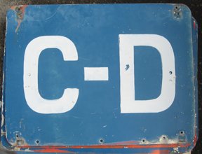 Authentic Orange Bowl Section C - D Sign