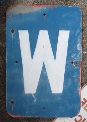 Authentic Orange Bowl Section W Sign