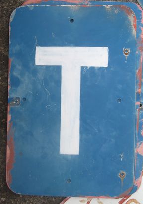 Authentic Orange Bowl Section T Sign