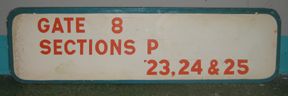 Authentic Orange Bowl Gate 9 Sign