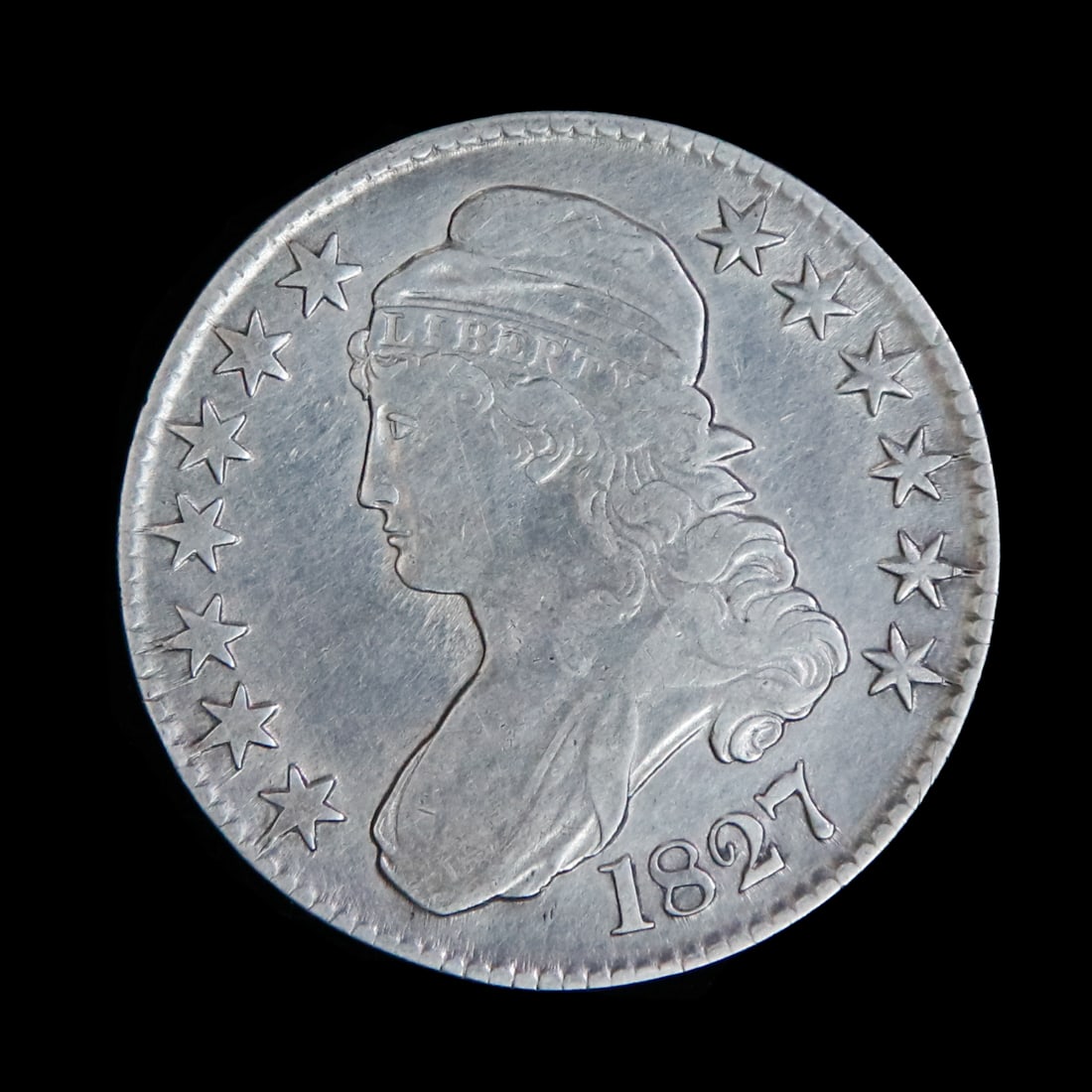 1827 Capped Bust Silver Half Dollar (1 of 2)