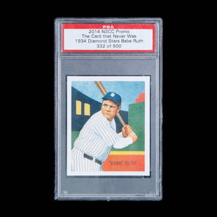 2014 PSA Babe Ruth 1934 LE 332/500: 2014 PSA Babe Ruth 1934 LE 332/500