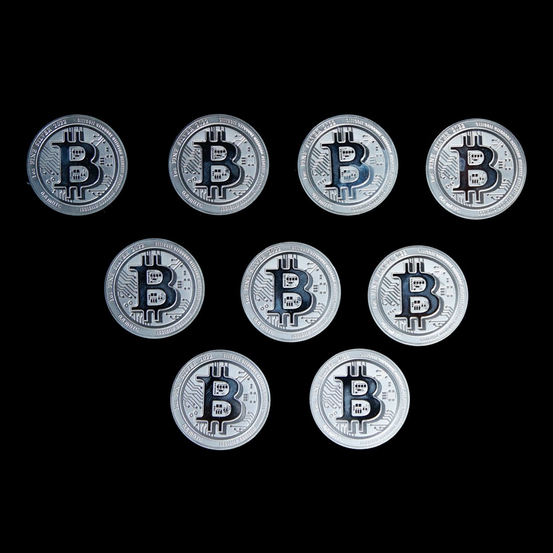 Set of 9 2022 NIUE Queen Elizabeth $2 Silver Coins (1 of 2)