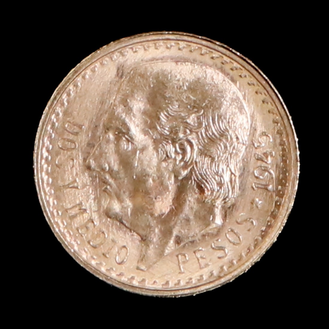 1945 Dos Y Medios Pesos Gold Coin (1 of 2)