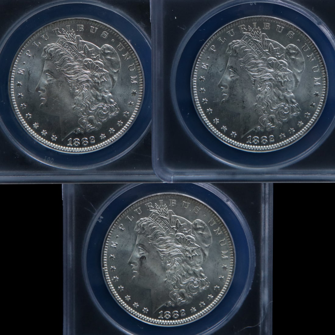 Set of Three Morgan Silver Dollars (1 of 11)