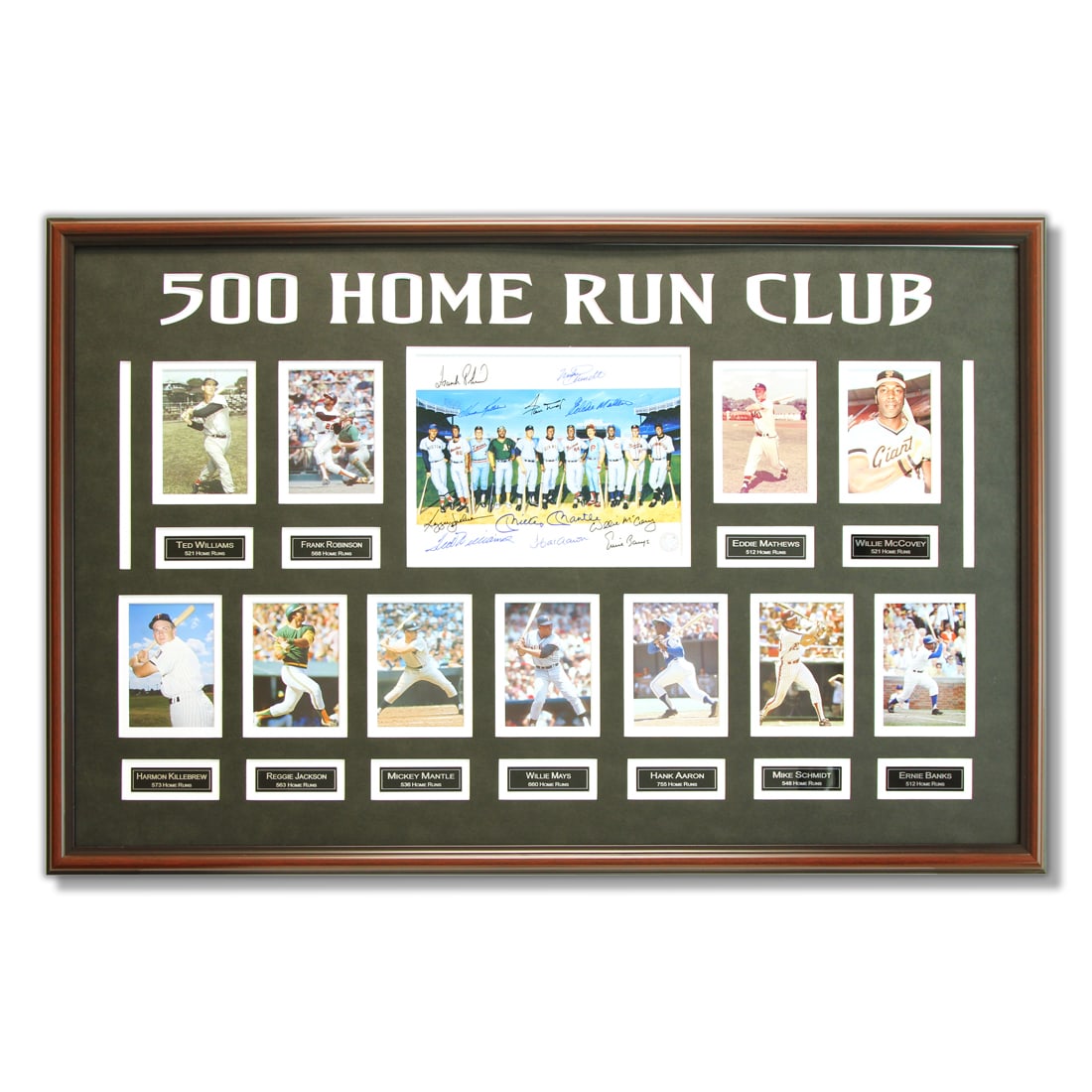 500 Home Run Club Multi-Signed Autographs Framed (1 of 3)