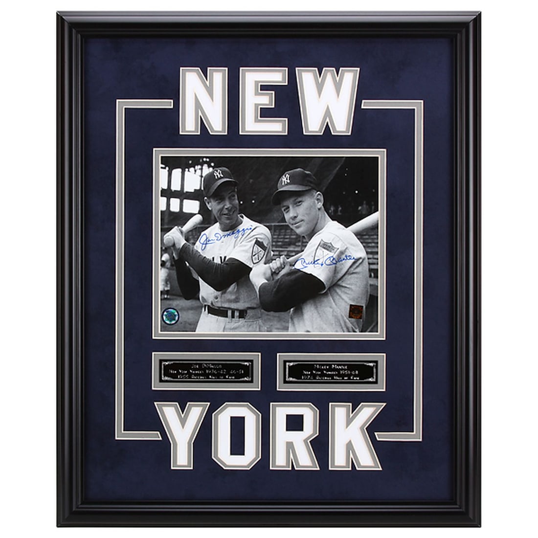 Joe DiMaggio & Mickey Mantle Yankee Greats Signed (1 of 1)