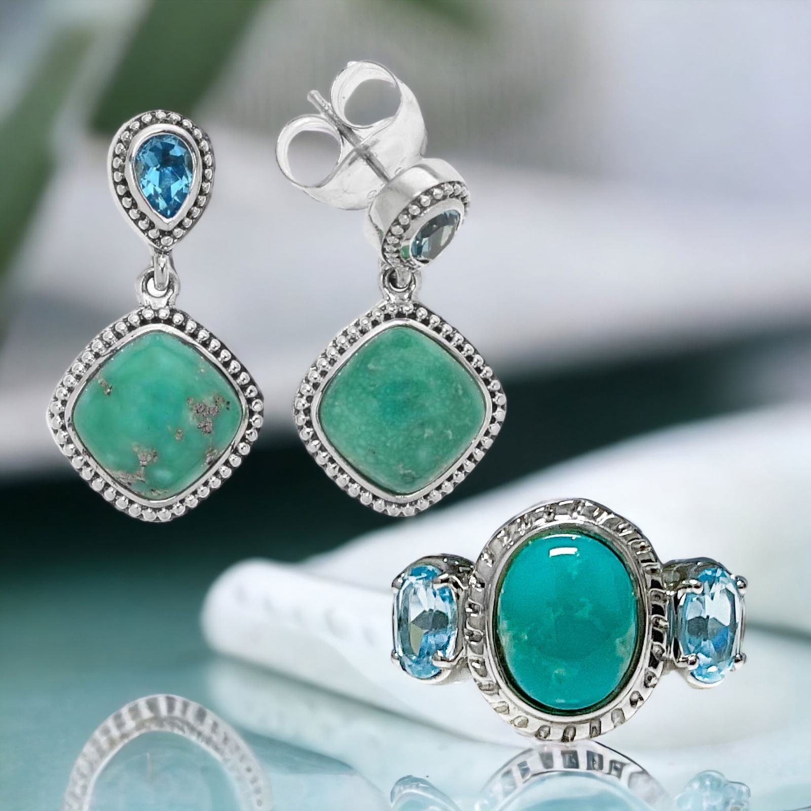 Campo Frio Turquoise & Swiss Blue Topaz Set (1 of 1)