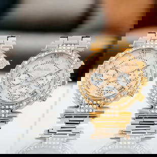 Lucien Pezzoni Crystal Ladies Watches: Lucien Pezzoni Ladies Watch, Quartz Multi-Function Movement, Swarovski Crystal Bezel made from Swarovski Elements, 36mm Stainless Steel and Metal Case, Luminescent Hands, Water Resistant 30 Meters.Luc