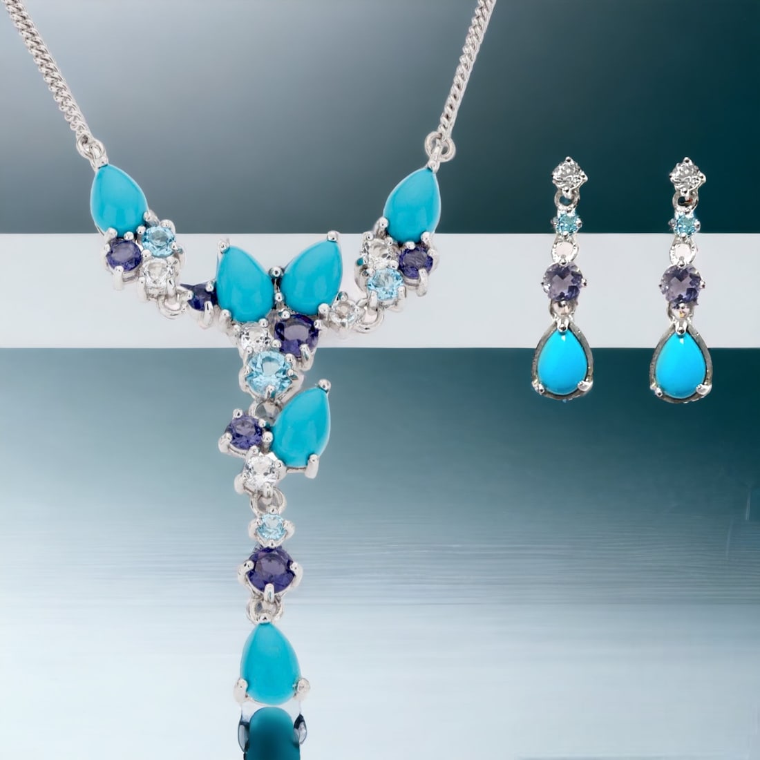 Vibrant Gemstone Ensemble in Sterling Silver (1 of 1)