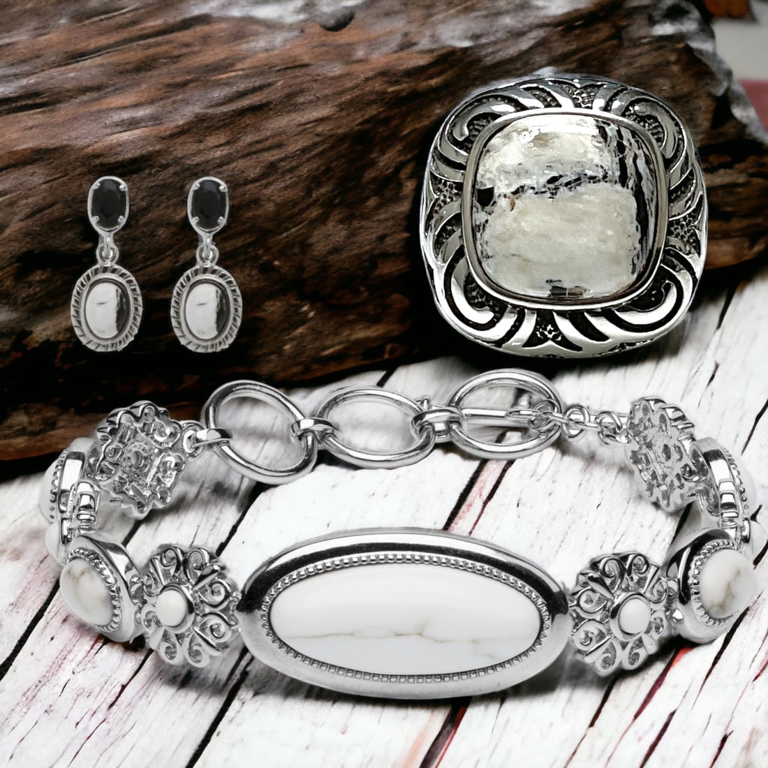 Timeless White Buffalo Jewelry Set (1 of 1)