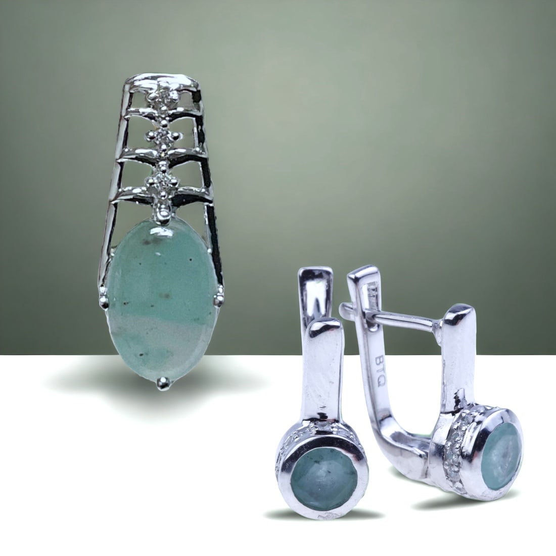 Exquisite Emerald and Aquaprase Set (1 of 1)