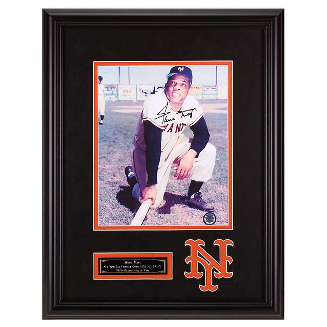 Willie Mays San Francisco Giants Signed GFA: Willie Mays, the Say Hey Kid, played with enthusiasm and exuberance while excelling in all phases of the game -- hitting for average and power, fielding, throwing and baserunning. Willie Mays' unquest