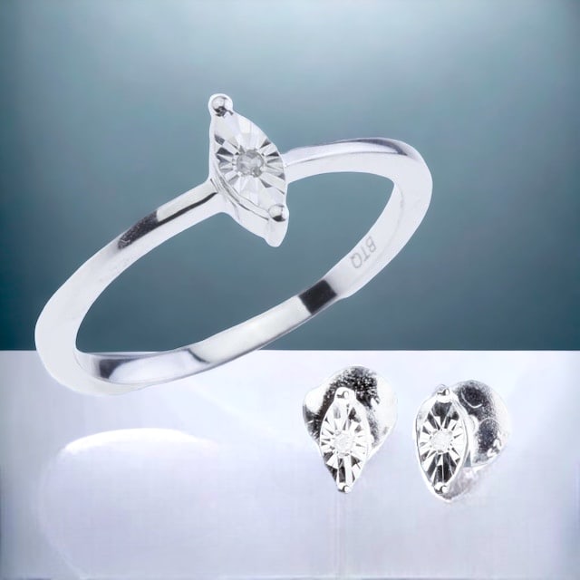 Elegant Marquise Diamond Illusion Set (1 of 1)