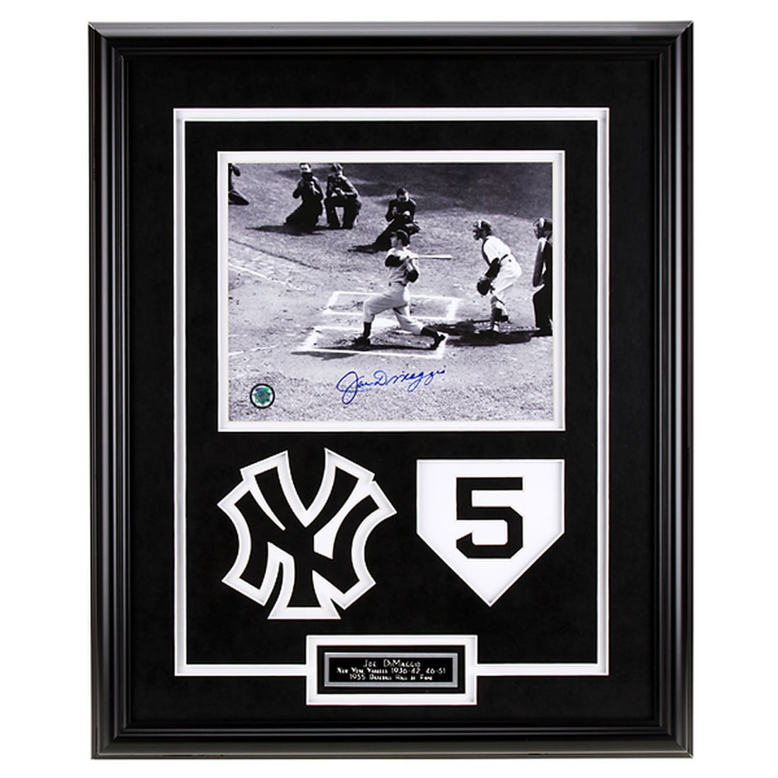 Joe DiMaggio N.Y Yankees 20x16 Framed Signed GFA (1 of 1)
