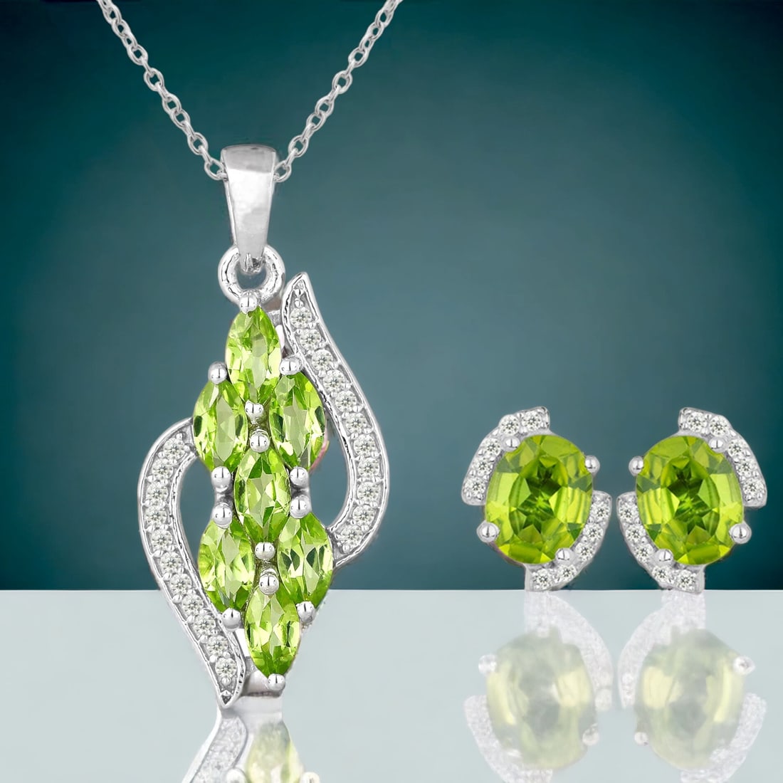 Vibrant Peridot & Zircon Sparkle Set (1 of 1)