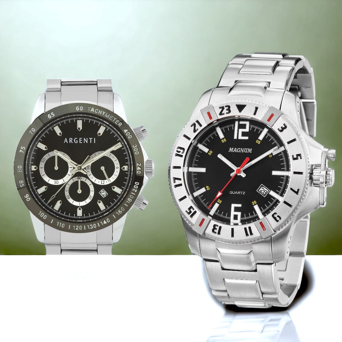 Argenti Chronograph & Magnum Sherman Dual Time (1 of 1)