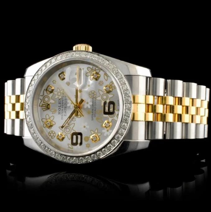 Rolex DateJust 116233 18K YG/SS Diamond 36MM Watch (1 of 6)