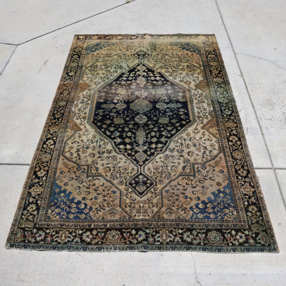 Vintage Antique Handmade Persian Rug 4*7 FT: This antique Persian rug is a true collector's item, perfect for adding a touch of elegance and history to any home. The intricate patterns and vibrant colors are a testament to the skilled artisans w