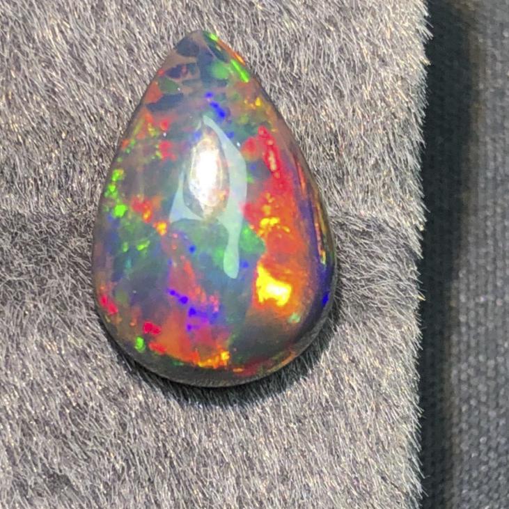CERTIFIED 4.4 CT AFRICA NATURAL BLACK NATURAL OPAL LOOSE STONE (1 of 5)