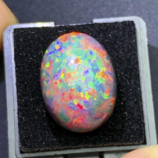 CERTIFIED 13.4 CT AFRICA NATURAL BLACK NATURAL OPAL LOOSE STONE (1 of 5)