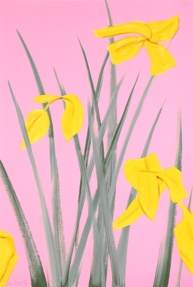 Alex Katz    Yellow Flags 3, 2020 (1 of 3)