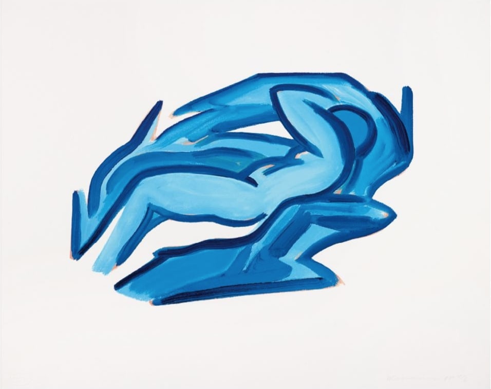 Tom Wesselmann Blue Nude #4, 2001: Tom Wesselmann Blue Nude #4, 2001 Materials: Screenprint Size: 16 7/10 * 21 in | 42.5 * 53.3 cm Rarity: Limited edition Medium: Print Signature: Hand-signed by artist Frame:Not included