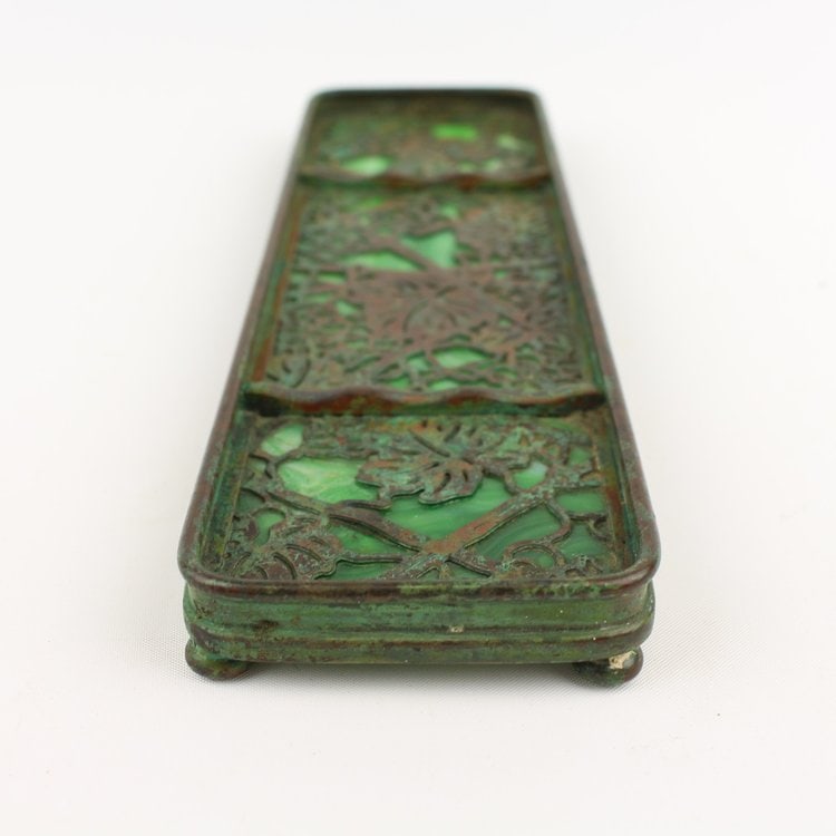 Tiffany Studios Grapevine Overlay Pen Tray (1 of 10)