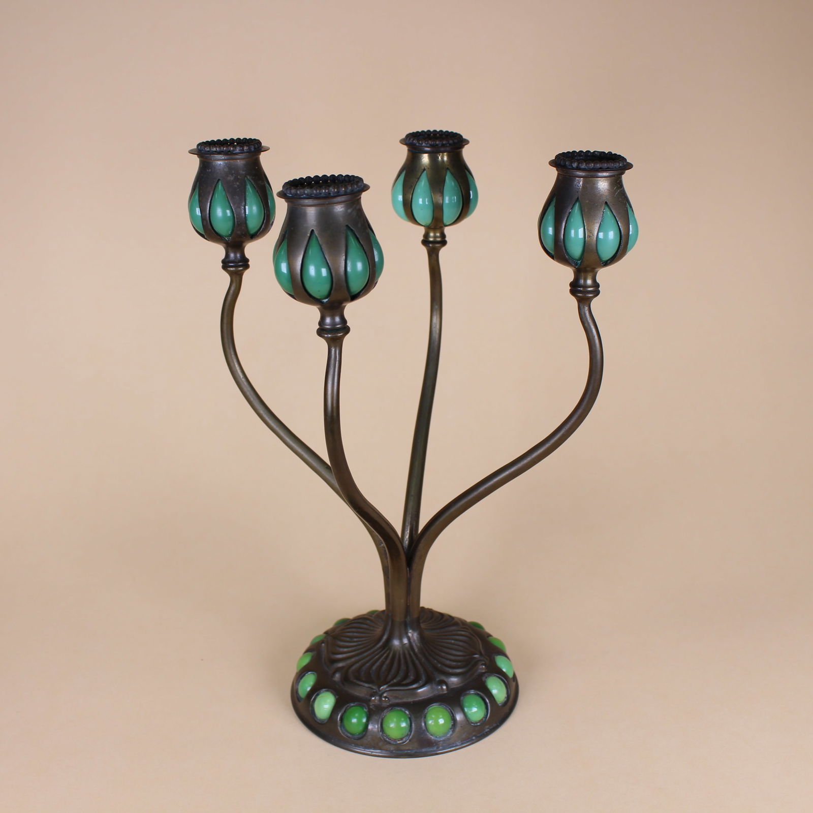 Tiffany Studios 4-Arm Candleabra (1 of 14)
