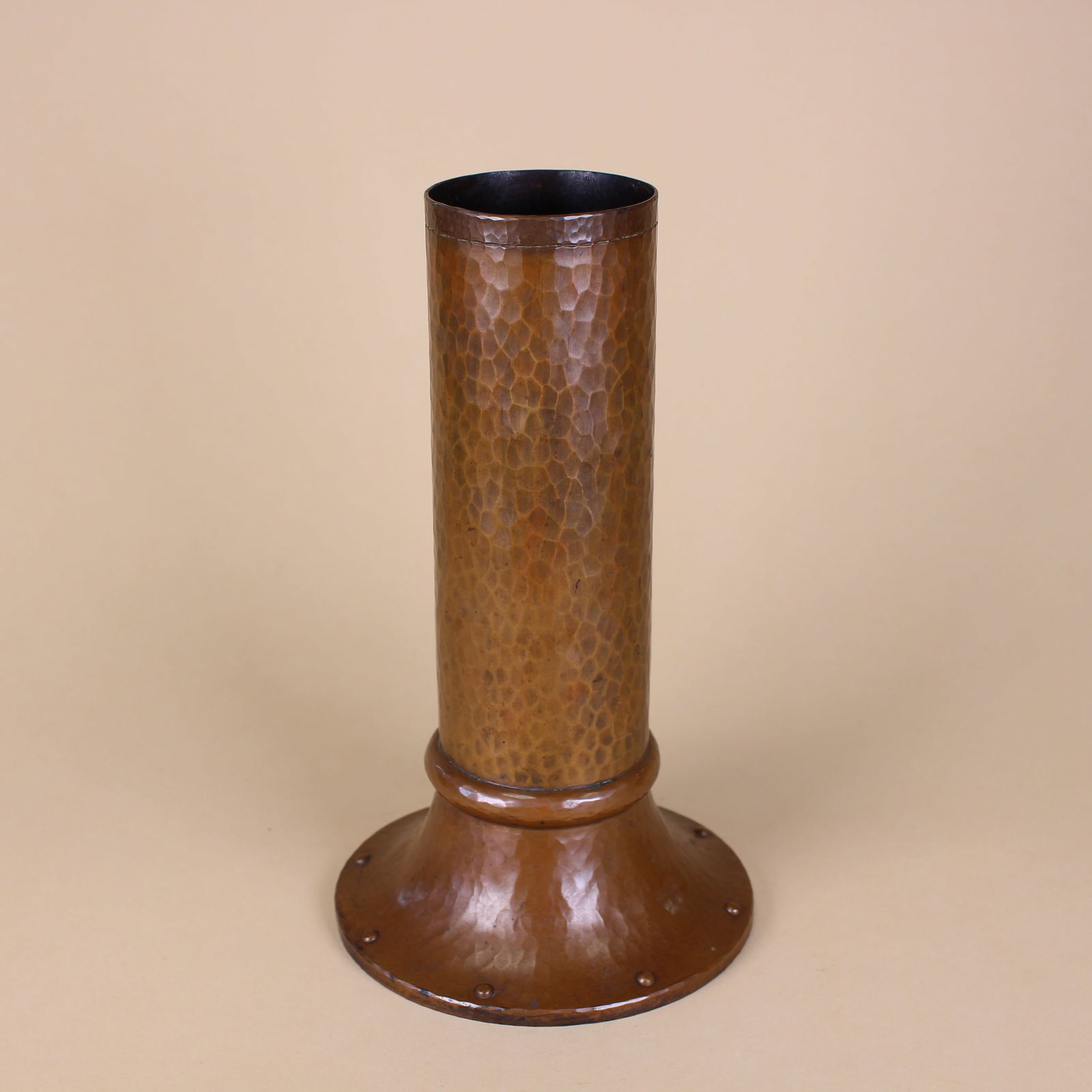 Roycroft Hammered Copper Tall Cylinder Vase (1 of 14)