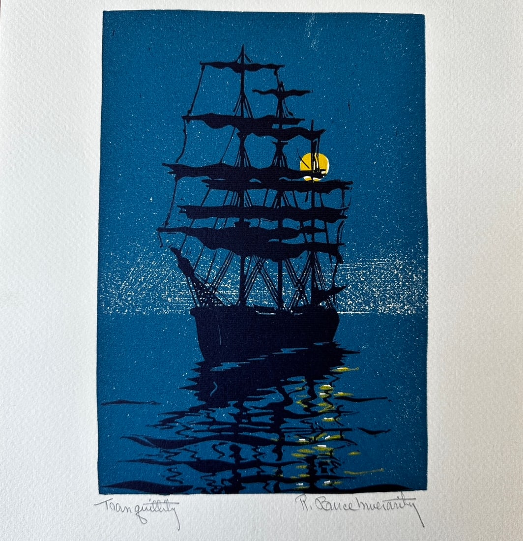 Robert Bruce Inverarity Arts & Crafts Color Woodblock (1 of 3)