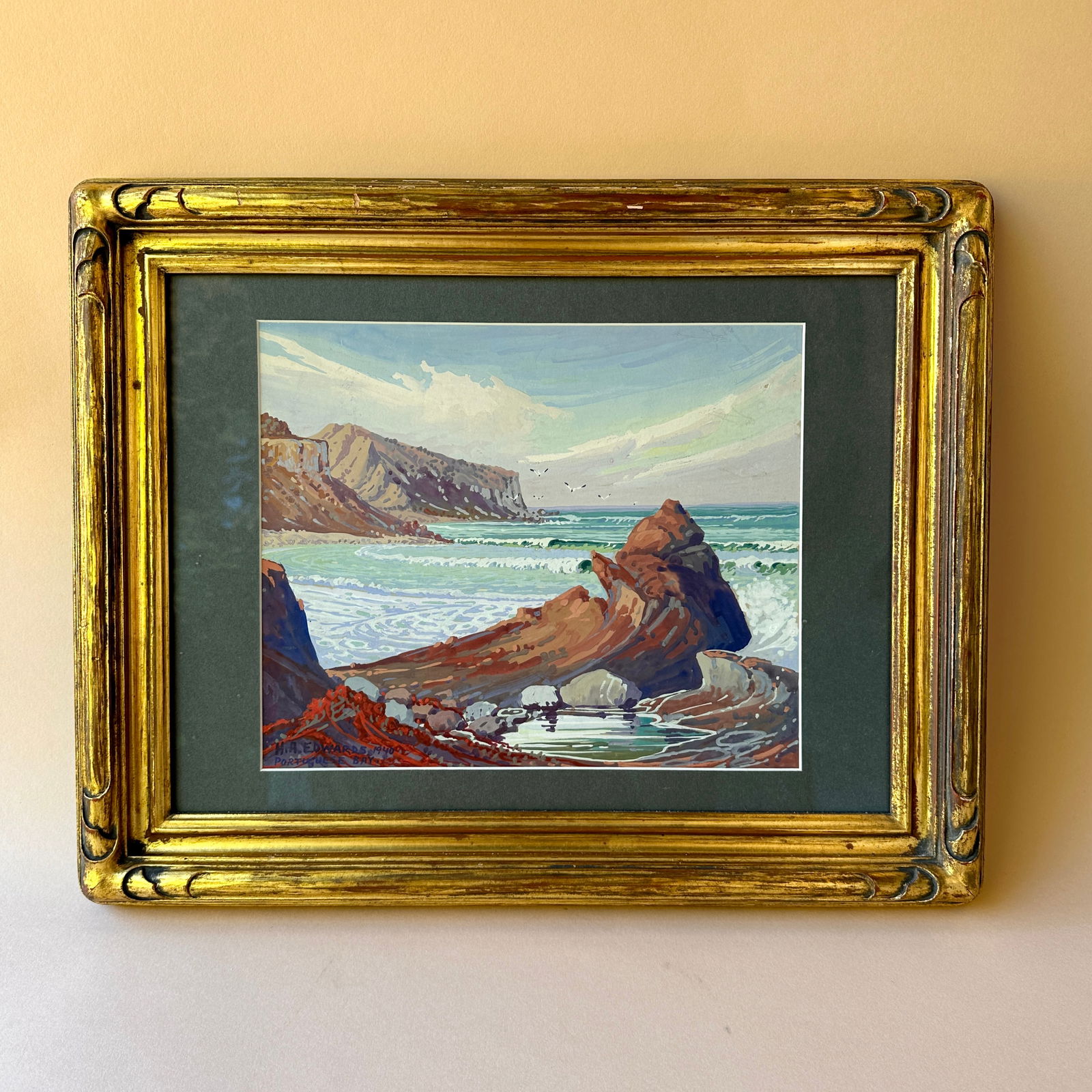 Howard Arden Edwards (1884-1953) "Portuguese Bay" Painting (1 of 3)