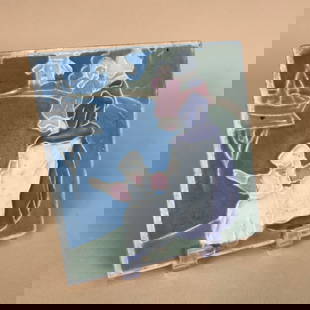 Rookwood Pottery Tile: Signed Rookwood pottery tile with dutch scene. Excellent condition. 2 or 3 small flea bites to edge. 6" x 6". This item will ship from our Michigan location.